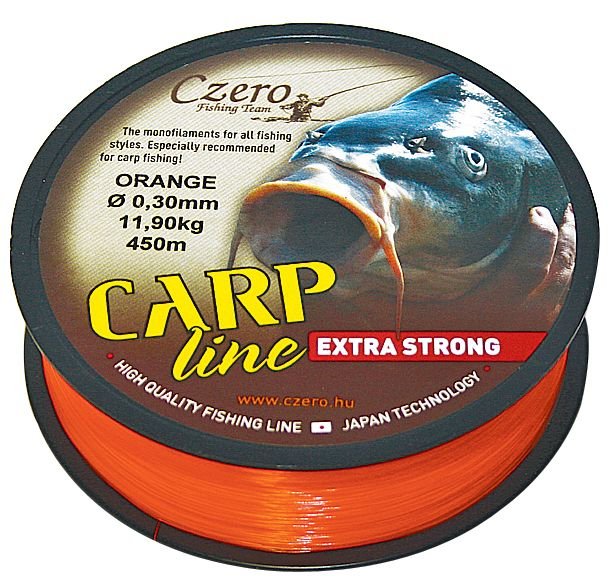  Czero Fishing Team - Monofil zsinór Carp line narancs zsinór 0,30 mm 450m