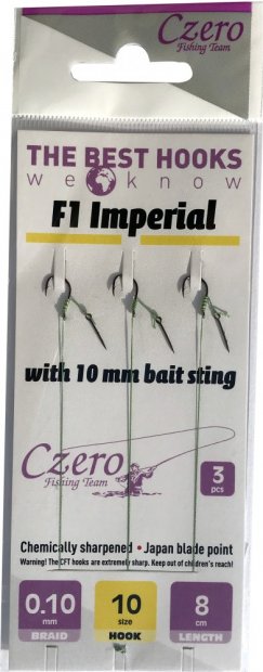  Czero Fishing Team - F1 Imperial 14 with bait sting 7mm braid 0,10 8cm 3pcs.