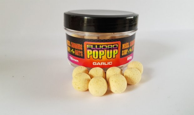 Monster Carp Fluoro Pop Up 12mm Garlic (fokhagyma) 20g