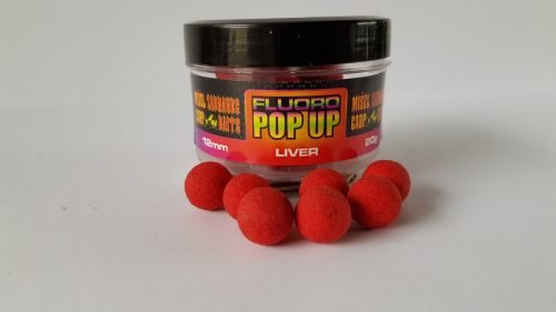 Monster Carp Fluoro Pop Up 12mm Liver (máj) 20 g